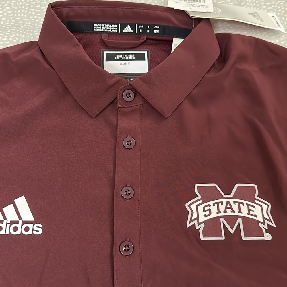 NWT ADIDAS MICHIGAN STATE SHORT SLEEVE SHIRT SIZE MEDIUM - Picture 3 of 10